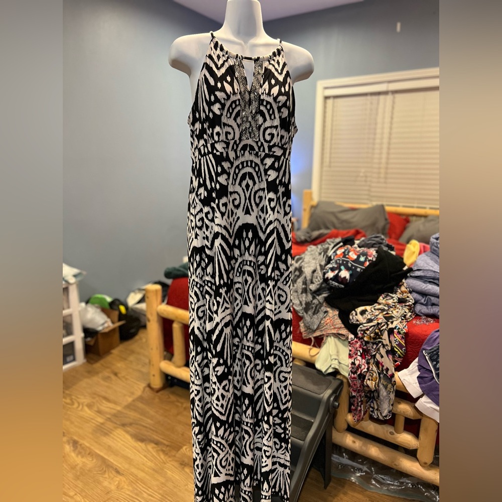 Beaded maci dress